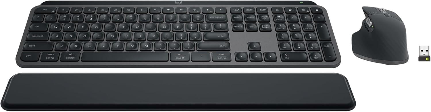 Logitech MX Keys S Combo: Wireless Keyboard and Mouse Set