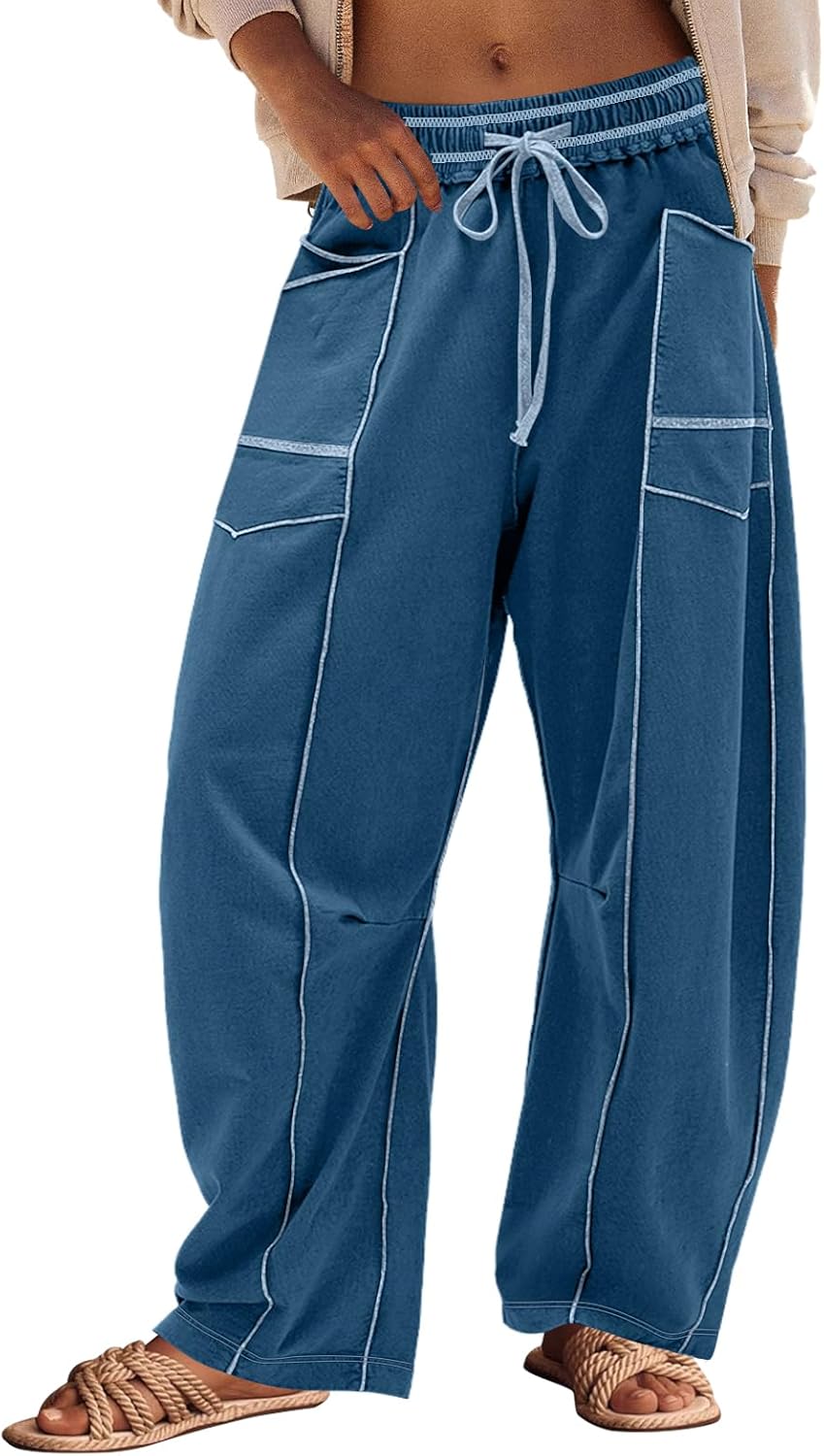 Panadila Womens Barrel Pants for Casual Beach and Lounge Wear