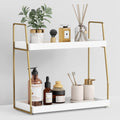 Forbena Bathroom Organizer Countertop Shelf - Space-Saving 2 Tier