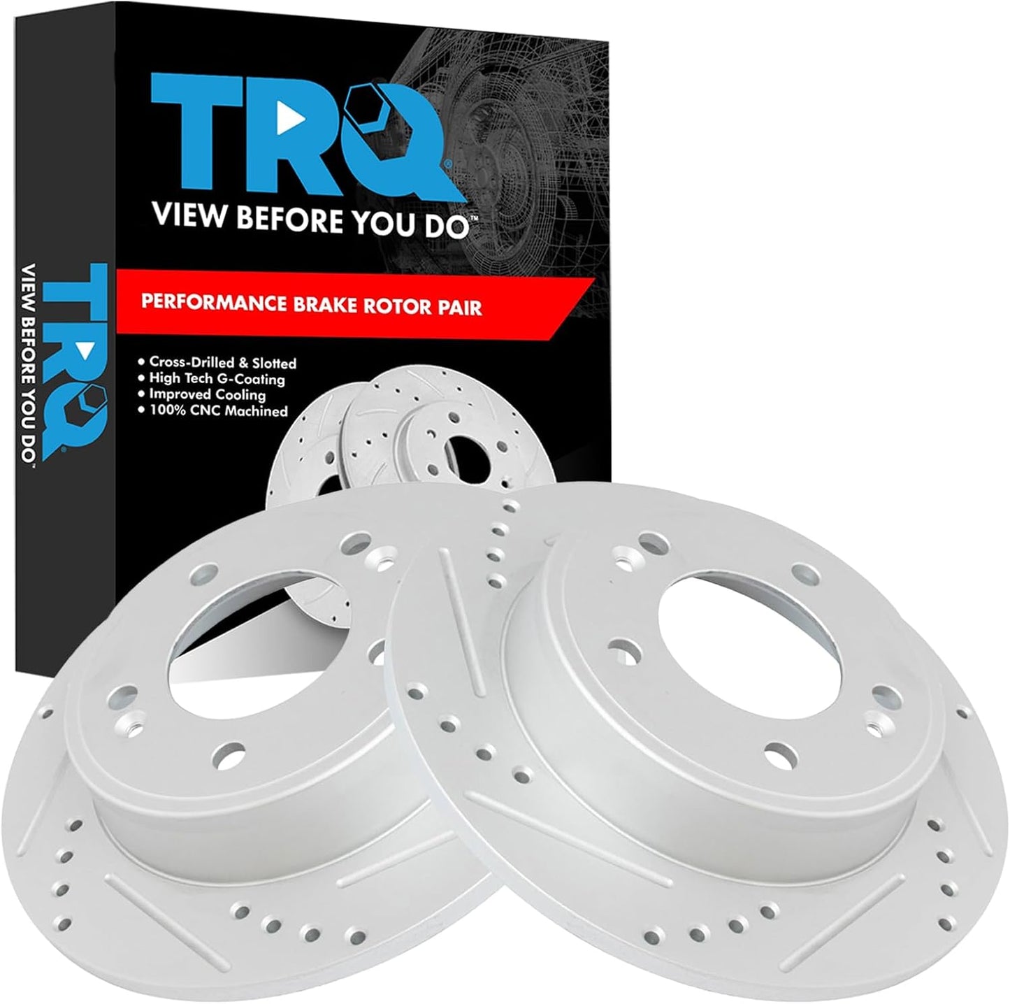 Premium G-Coated Rear Brake Rotors Set for Hyundai & Kia