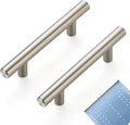 5ft Cabinet Pulls Brushed Nickel 30 Pack - Modern Stainless Handles