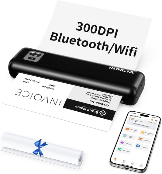 Rongta Portable Wireless Printer for Travel and Home Use