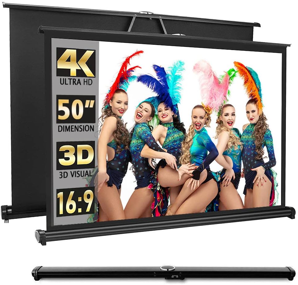 50 Portable Projector Screen: Versatile Indoor/Outdoor Upgrade