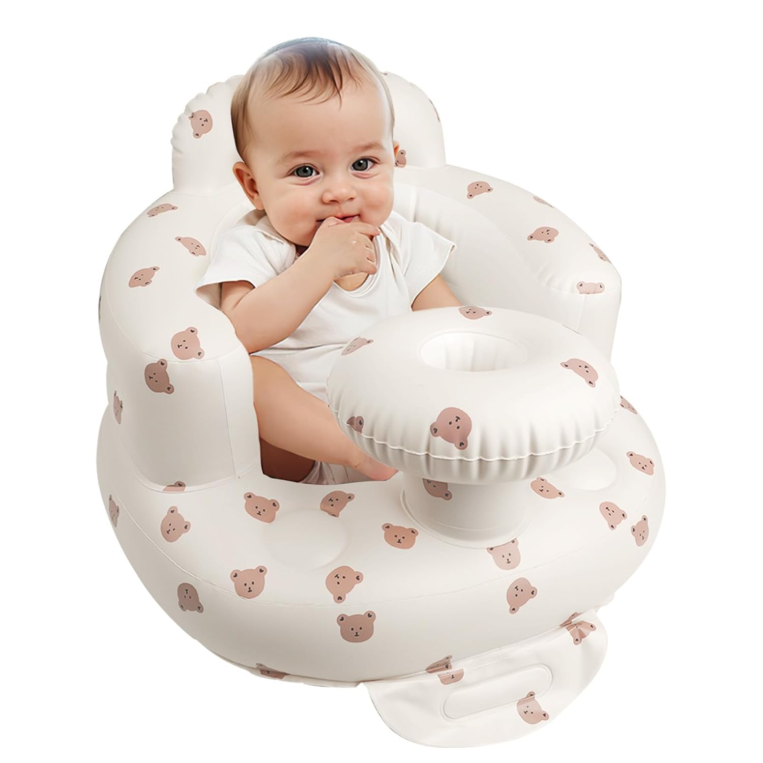 Portable Inflatable Baby Seat with Tray - Sit Up Support