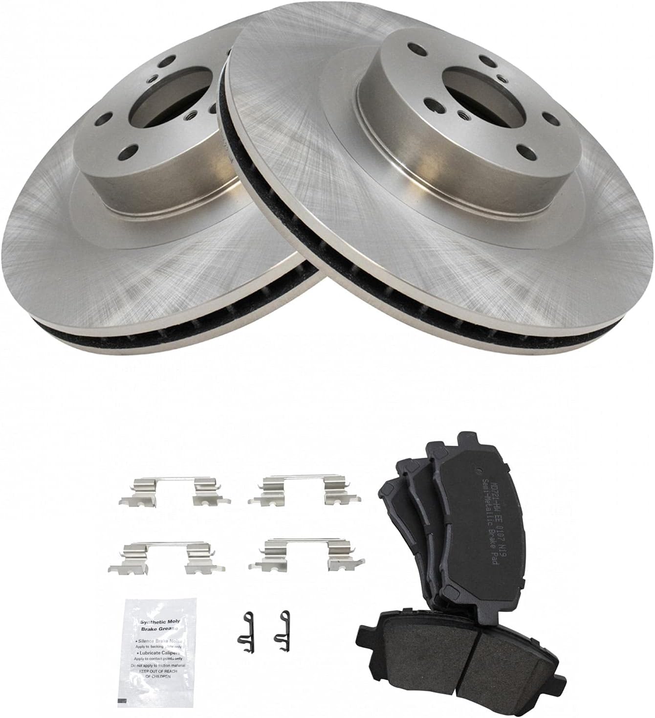 TRQ Front Brake Pad & Rotor Kit for Subaru Impreza & Legacy