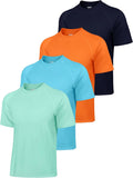 Men's Rash Guard Swim Shirt 4 Pack - UPF50+ Sun Protection