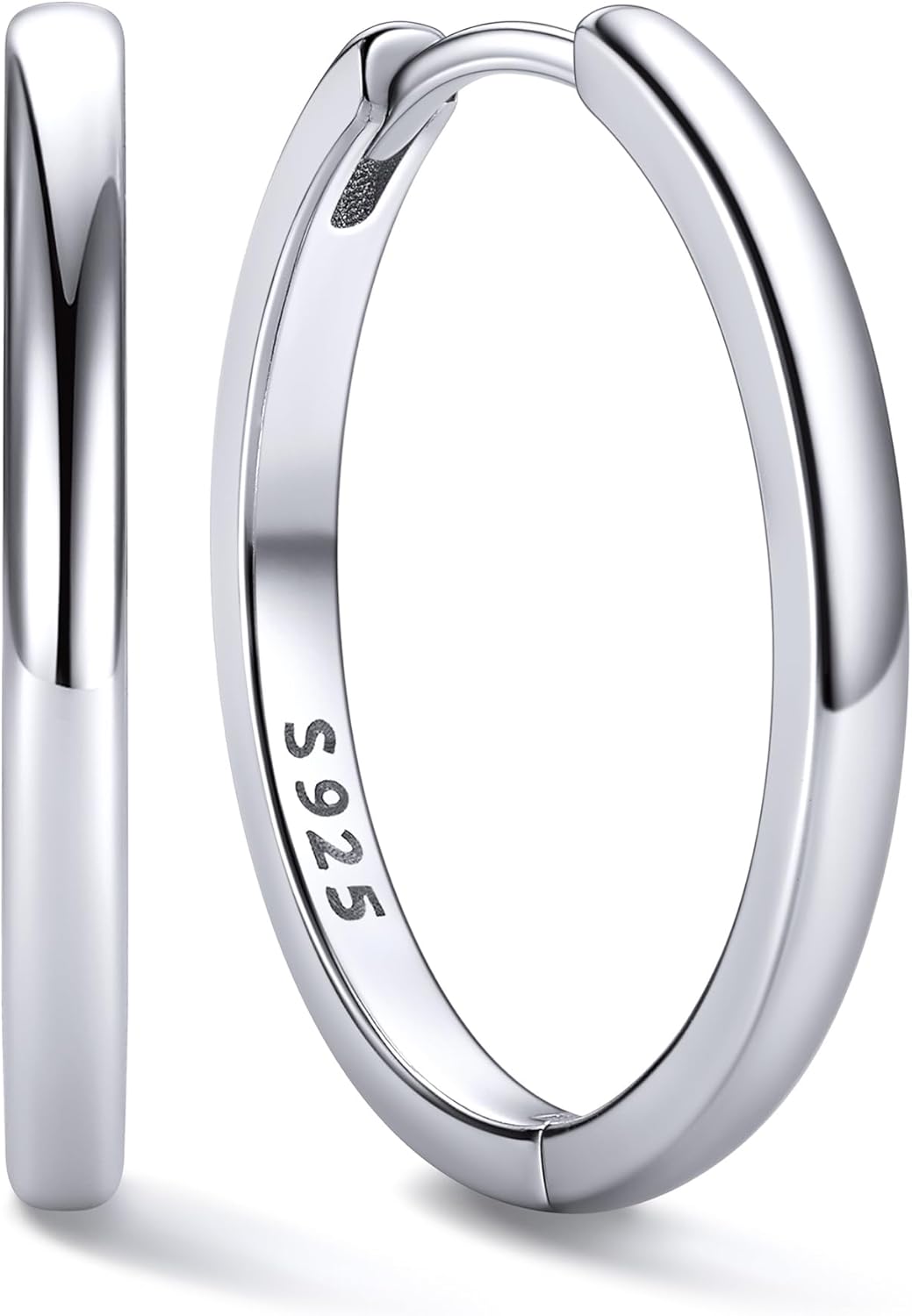 ChicSilver 925 Sterling Silver Huggie Hoop Earrings for Women