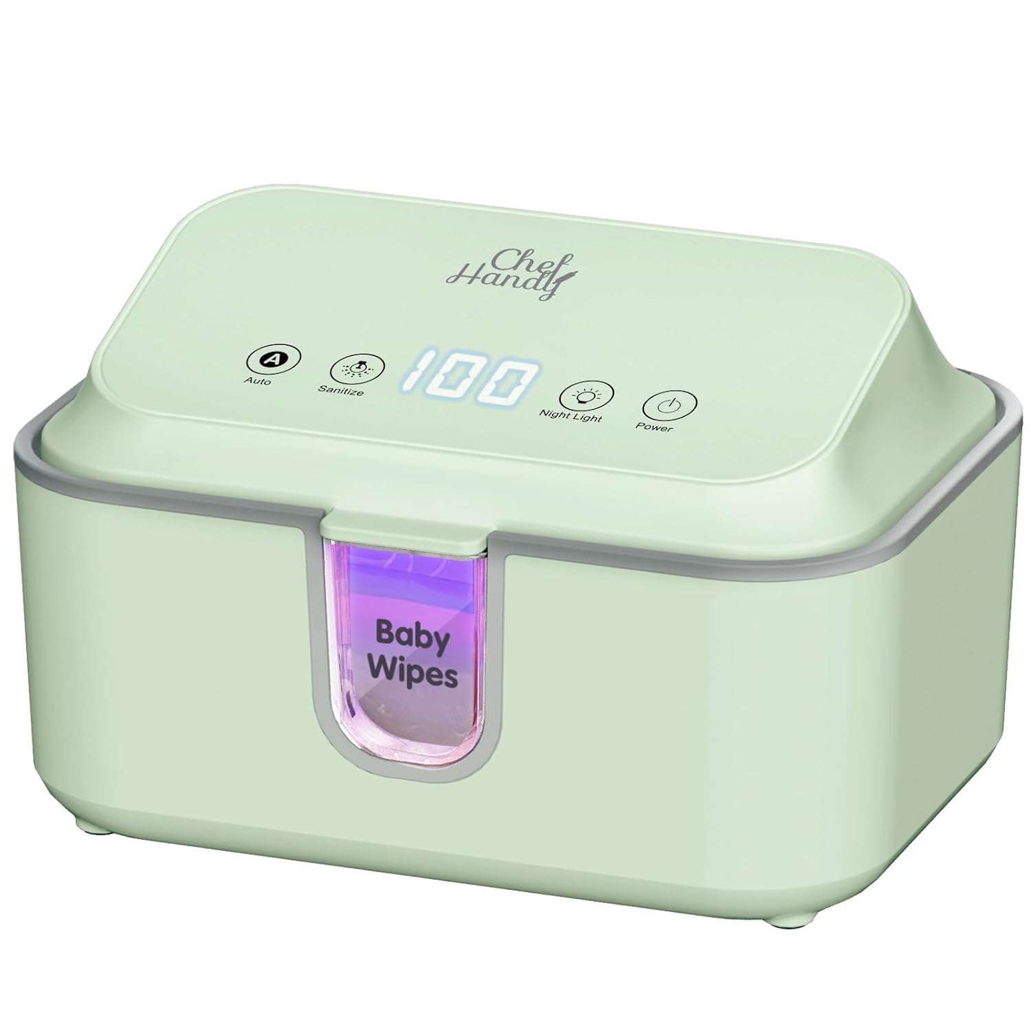 Chefhandy Baby Wipe Warmer: UV Sanitizer, Heat Options, Night Light