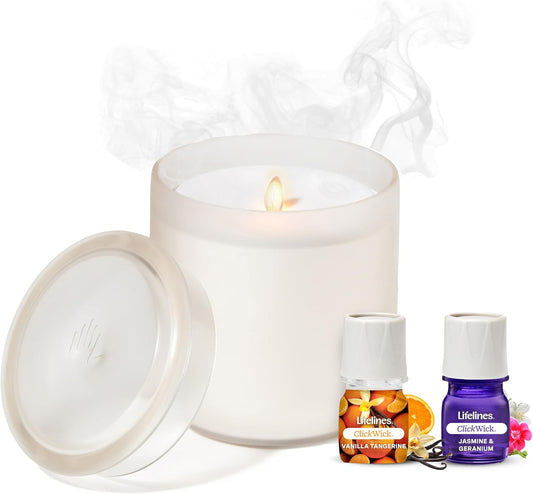 Lifelines Flameless Candle Aromatherapy Diffuser for Home Use