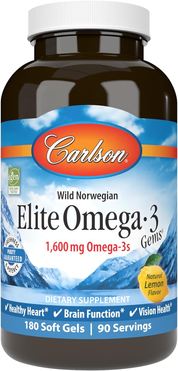 Elite Omega-3 Gems Fish Oil Supplement for Whole Body Health
