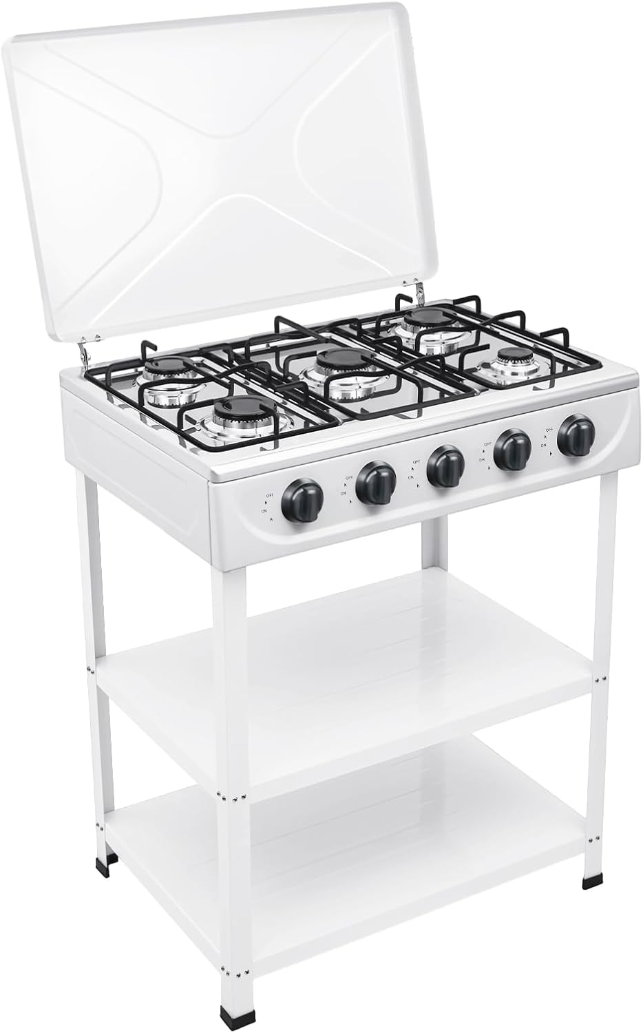 Natural Gas Stove with 5 Burners for Efficient Cooking