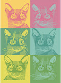 Garnier Thiebaut Chachacha Pop Cat Pop Art Kitchen Towel - Vibrant