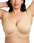 Minimizer Full Coverage T Shirt Bra - Smooth Support for Larger Busts