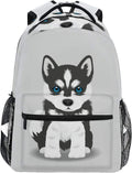 Wamika Siberian Husky Puppy Backpack for Kids and Adults