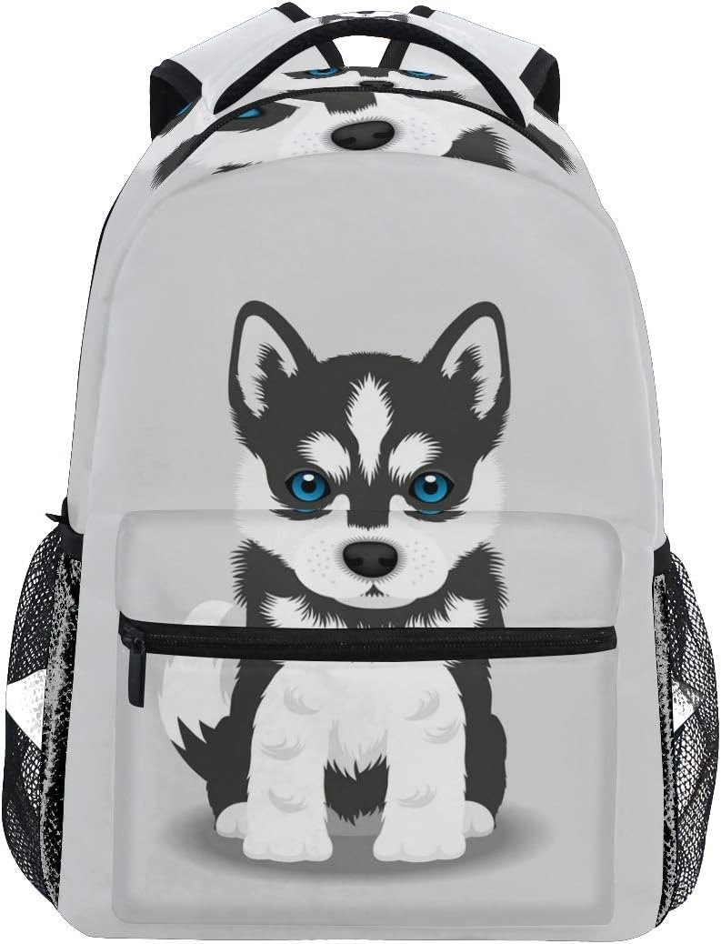 Wamika Siberian Husky Puppy Backpack for Kids and Adults