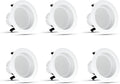 4 in LED Recessed Downlight Baffle Trim - Dimmable Daylight 6-Pack