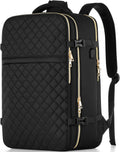 Large Carry On Travel Backpack for Women & Men - Flight Approved Black