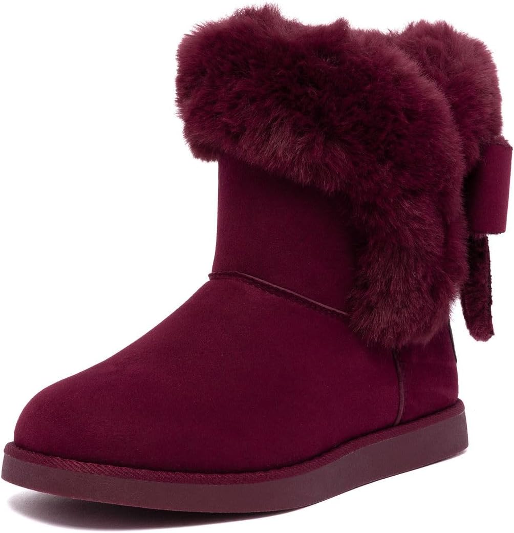 Juicy Couture Women's Slip On Winter Snow Boots for Comfort