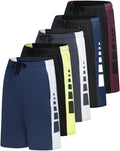 Mens 9ft Dry-Fit Shorts 5 Pack - Lightweight Everyday Activewear