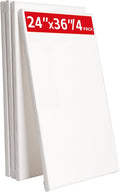 Stretched Canvases for Painting 4 Pack 24x36 for Artists