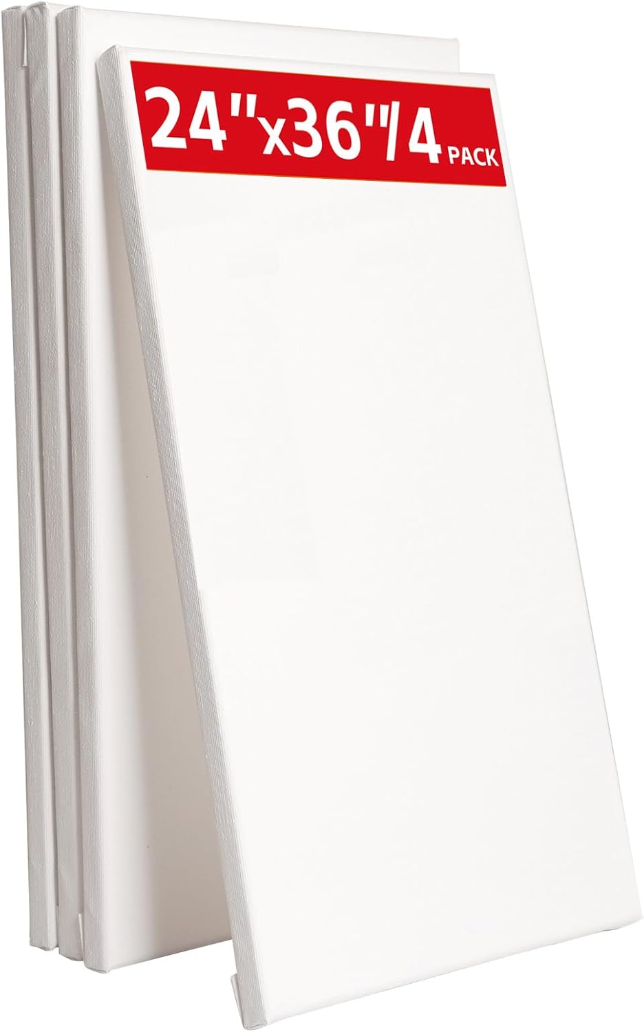 Stretched Canvases for Painting 4 Pack 24x36 for Artists