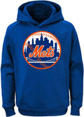 MLB Kids Youth Team Color Polyester Logo Pullover Hoodie - Durable Fit