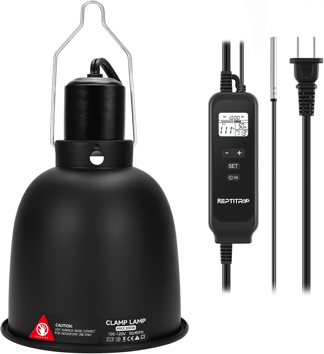 5.5 Inch Day-Night Thermostatic Reptile Heat Light Fixture Review