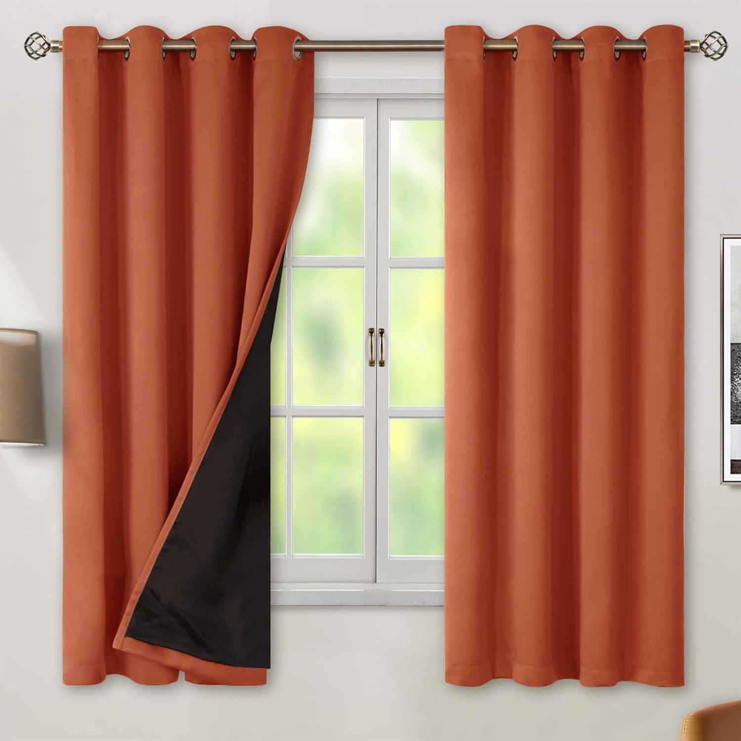 BGment Thermal Insulated Blackout Curtains for Total Darkness