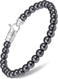 MagnetRX Hematite Magnetic Bracelet Max Strength - Elegant Beaded