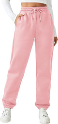 PINSPARK Women's Fleece Lined Sweatpants Winter Joggers - Warm Casual