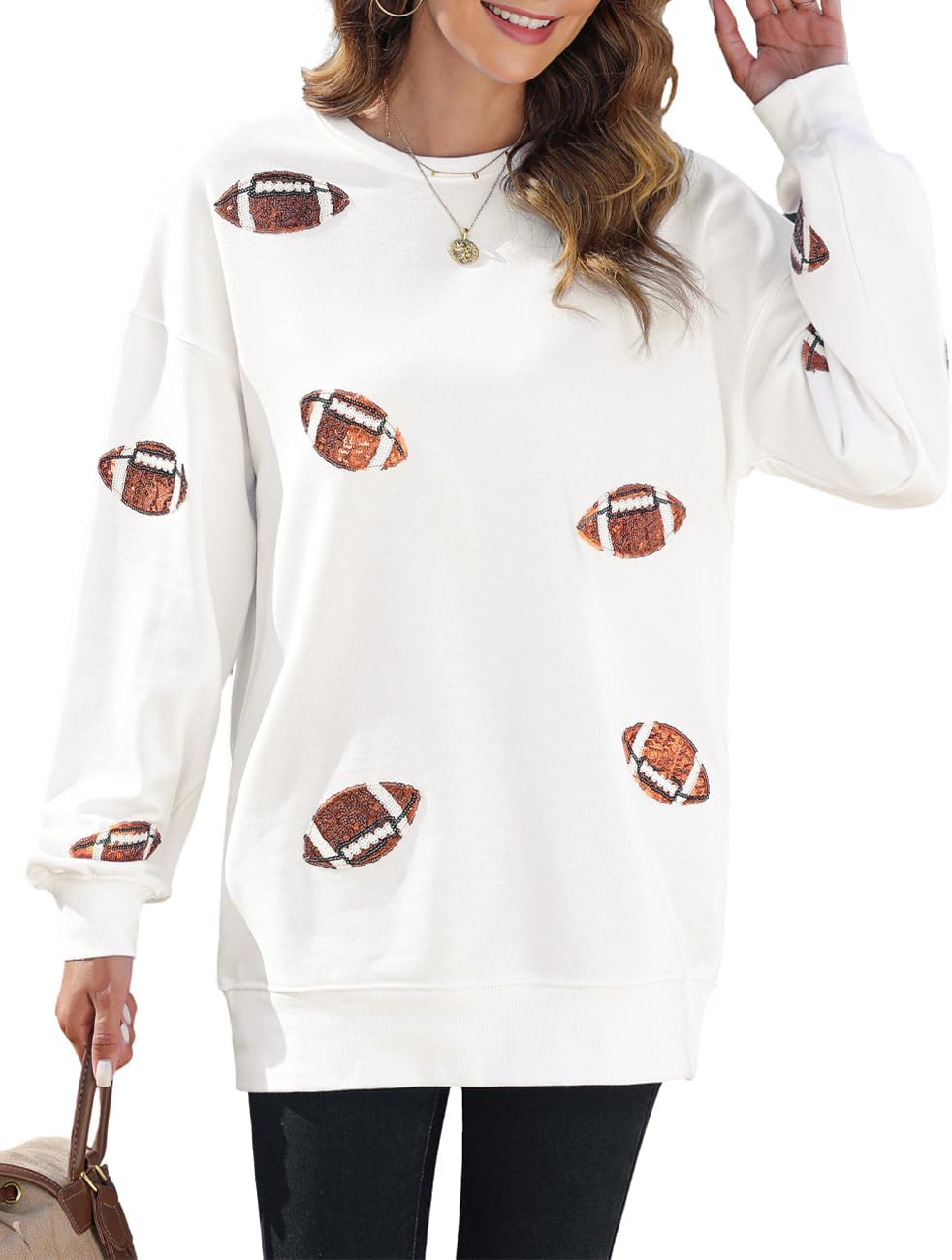 Ecosunny Mardi Gras Sequin Sweatshirt - Festive Chic!