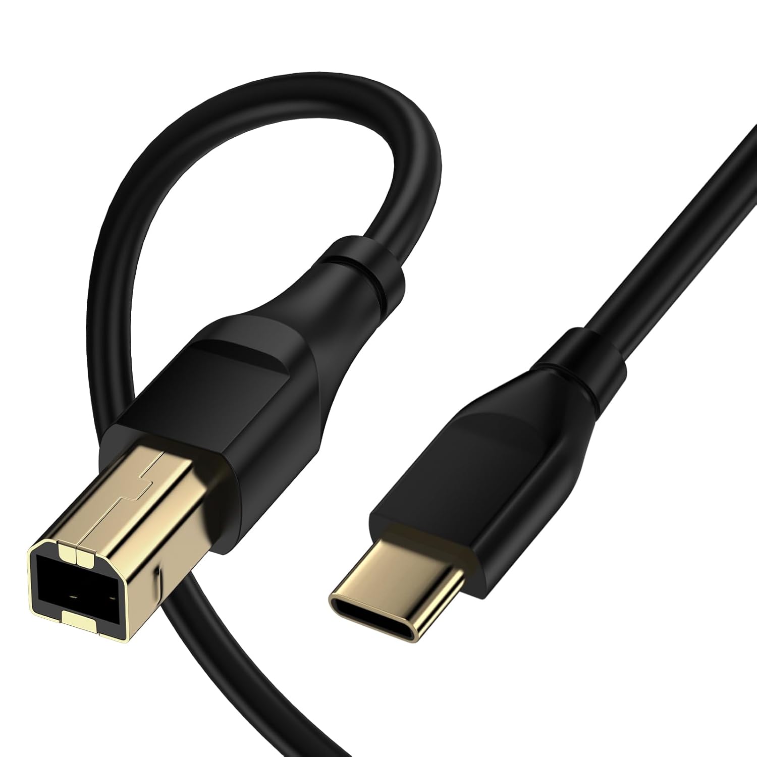 6ft High Speed USB B to USB C Printer Cable - Versatile Connectivity