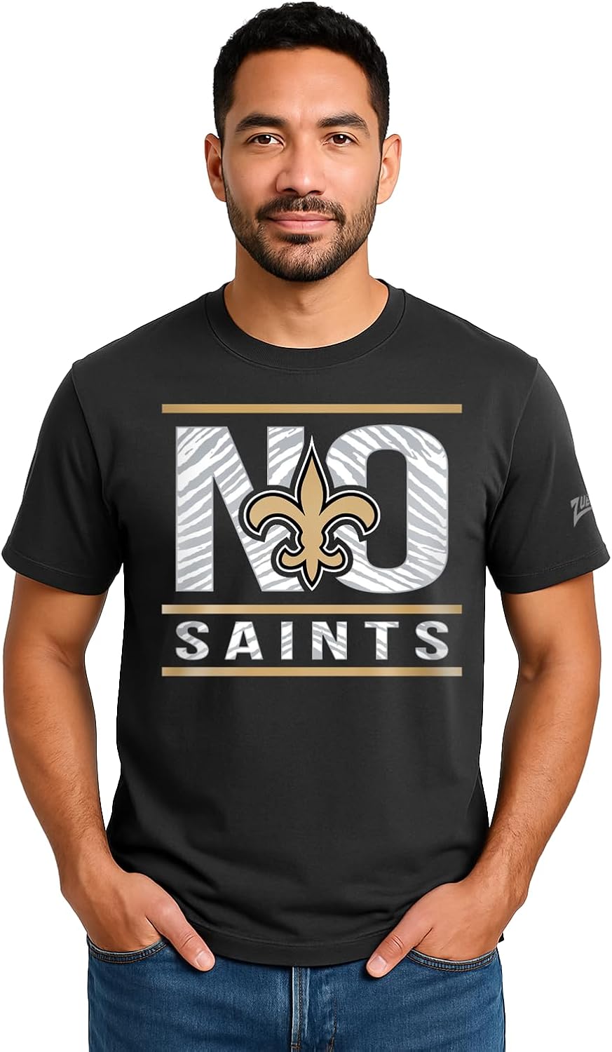 Zubaz NFL Men's Short Sleeve Team Graphic T-Shirt for Fans