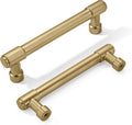 khtumeware 20 Pack 3-3/4 in Champagne Bronze Cabinet Pulls - Solid