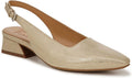 Women's Slingback Snip Toe Pump with Low Block Heel - Comfortable Fit
