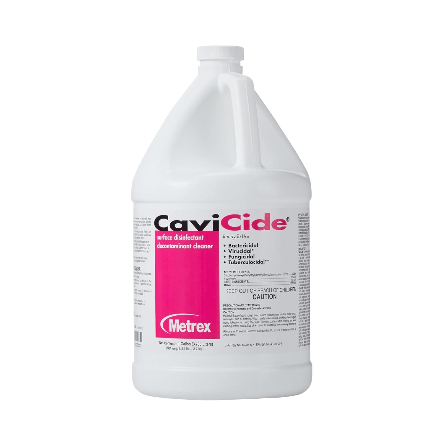Metrex CaviCide Surface Disinfectant Cleaner - 1 gal Pack of 3
