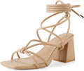 Stylish Lace Up Gladiator Heels for Women by Shoe'N Tale