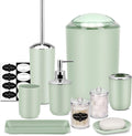 IMAVO Bathroom Accessories Set 9-Piece - Compact Colorful Bath Set