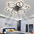 25.6in Bladeless Ceiling Fan with Lights Remote Control - Low Profile