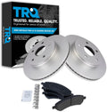 TRQ Front Brake Pad & Rotor Kit Compatible with Ram 1500 - Direct Fit