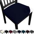Dining Chair Seat Covers Set of 8, Washable & Removable Options