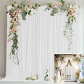 Premium 10x10FT White Party Backdrop Set - Wrinkle-Free Fabric, Elegant Home Decor