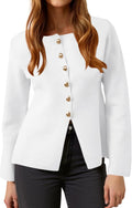 Cicy Bell Womens Button Up Cardigan Sweater - Lightweight