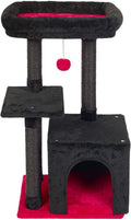 Cute Cat Tree Kitten Tower with Sisal Scratching Posts - Compact