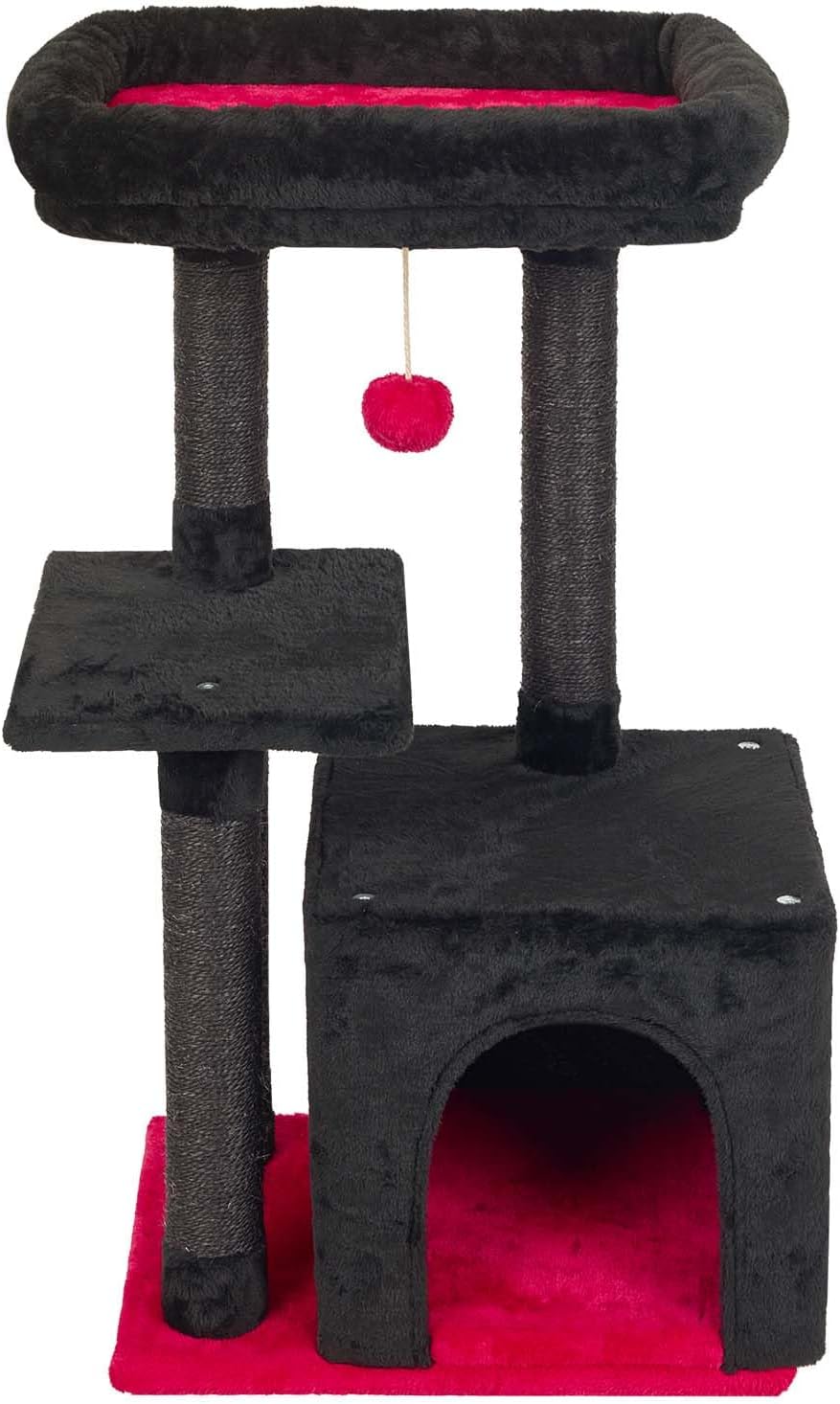 FISH&NAP Cute Cat Tree for Indoor Cats with Scratching Posts