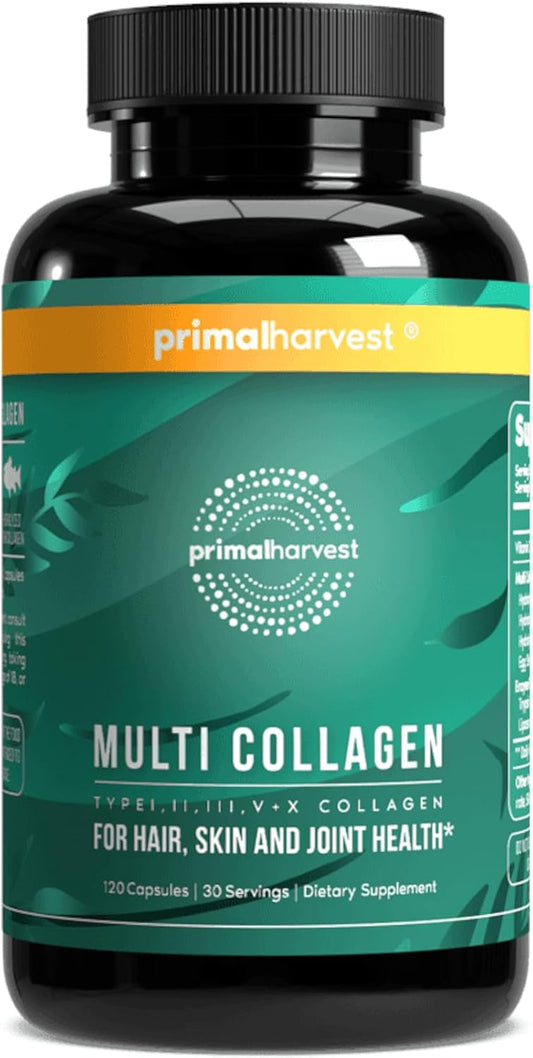 Primal Harvest Multi Collagen Pills for Healthy Skin and Joints