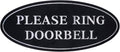 Venicor 7x3 Silver Please Ring Doorbell Sign - Service Assistance