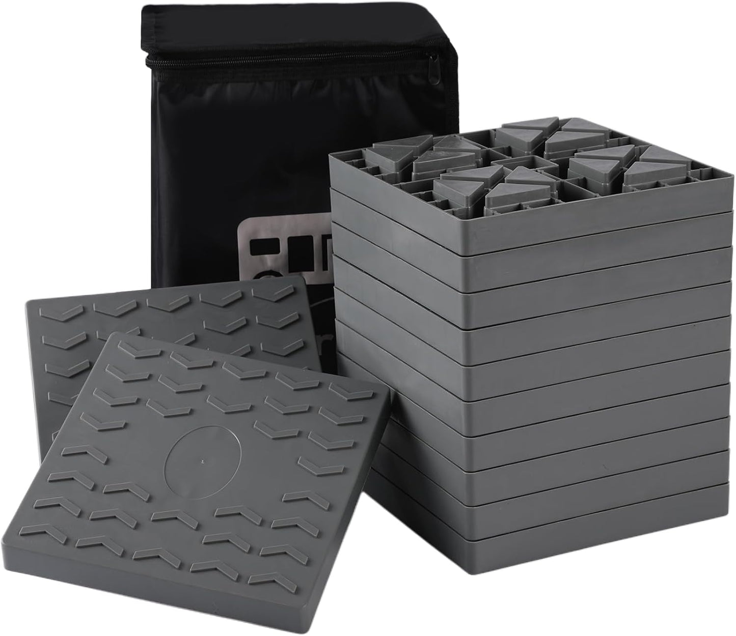 12 Packs Heavy-Duty RV Leveling Blocks for Stable Camper Setup