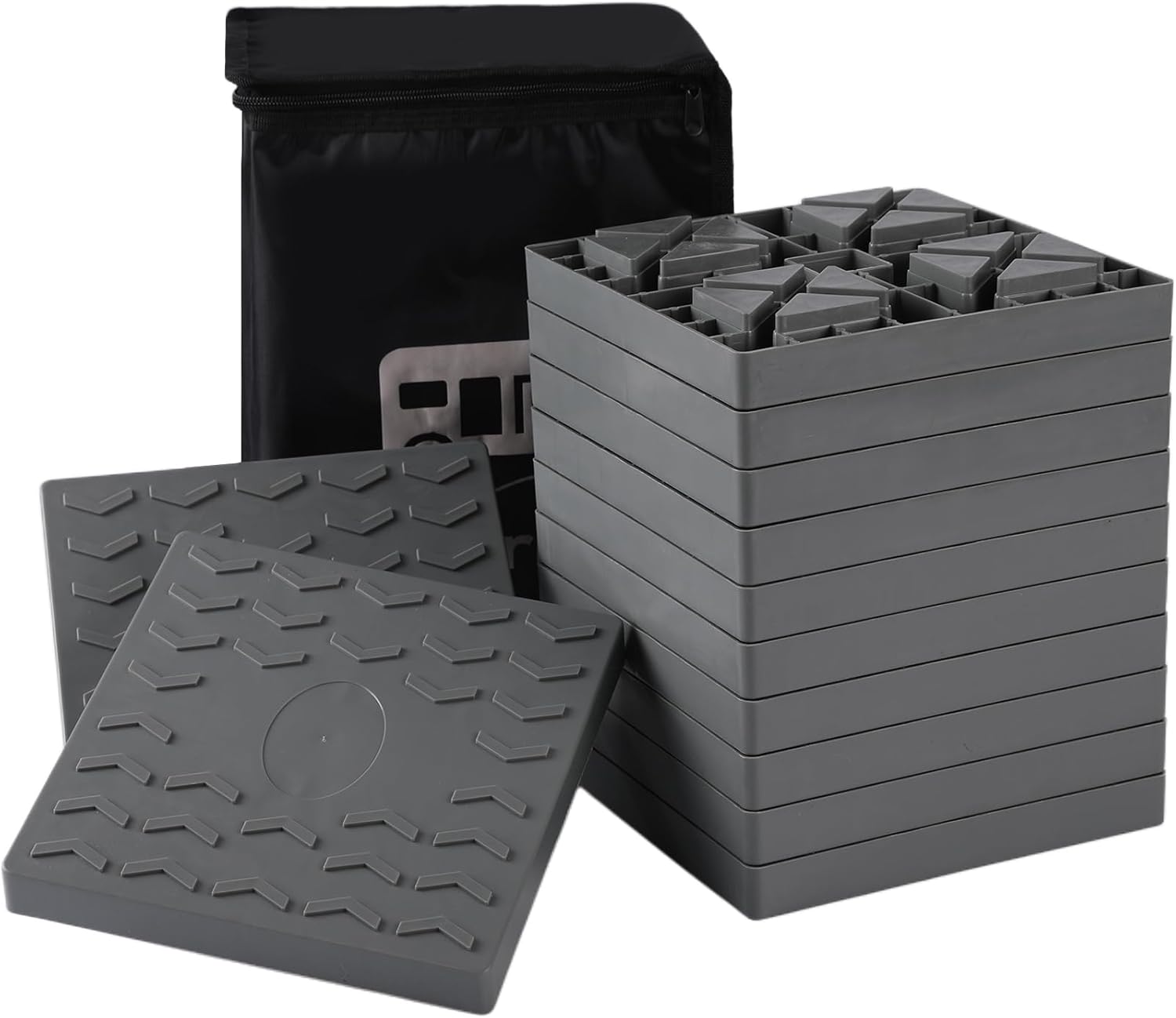 12 Packs Heavy-Duty RV Leveling Blocks for Stable Camper Setup