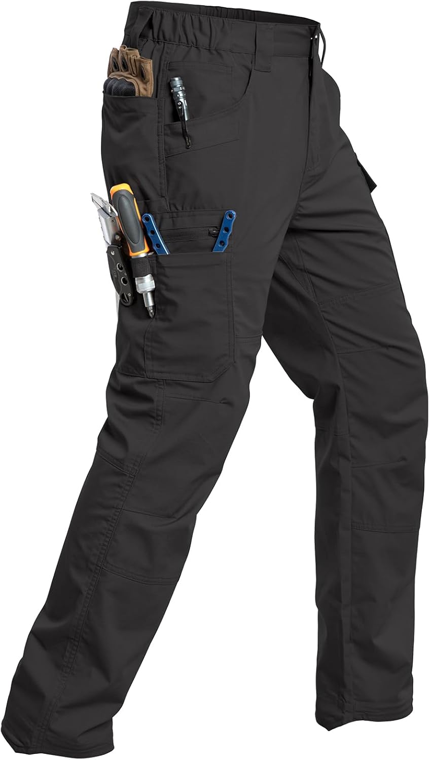 CARWORNIC Men's Stretch Ripstop Work Pants for All Activities